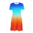 thumbnail image 5 of Up to 60% Off! Casual Dresses for Women,Women's Summer Casual Short Sleeve T-Shirt Dress Tiered Mini Dresses With Pockets,Fun & Comfortable for Summer Days & Weekend Wear, 5 of 6