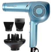 Angle View: BaByliss Pro Classic Professional Pistol-Grip Dryer 1875 Watts Blue #BNT5175UC