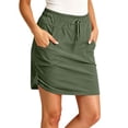 thumbnail image 2 of Samdudou Womens Skirts High Waisted Tiered Ruffle Skirt Elastic Waist Flowy Stretchy Skirt for Outdoor Sport and Daily, 2 of 9