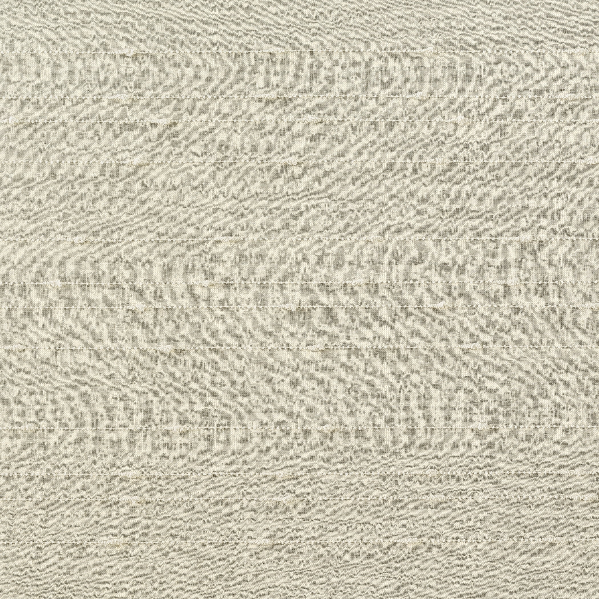 No. 918 Noemi Slub Stripe Rope Tab Semi-Sheer Curtain Panel, 1-Piece Tab Top Indoor Window Panel, 50”x84", Natural