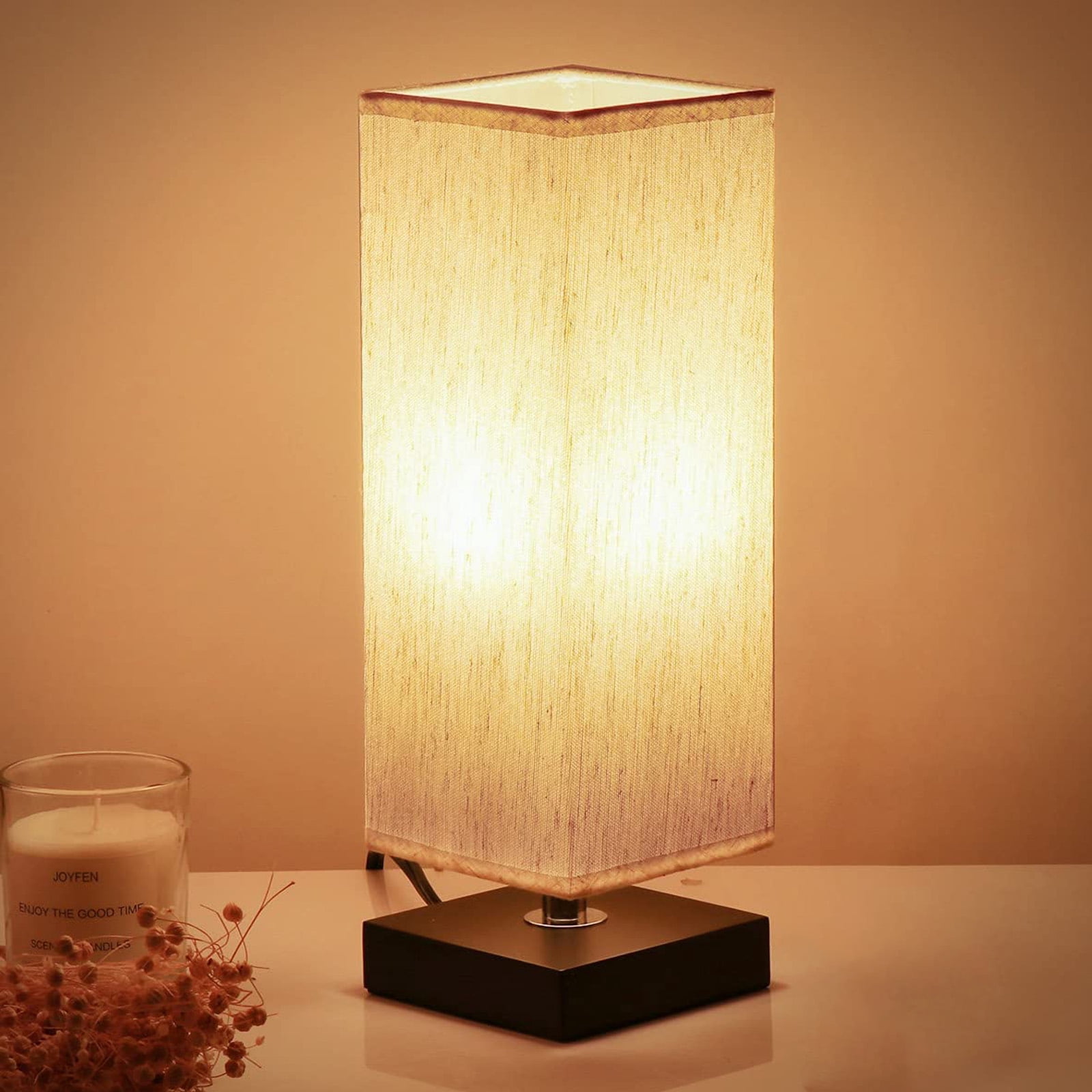 3Color Options Bedside Table Lamp Nightstand Small Bedroom Lamps For