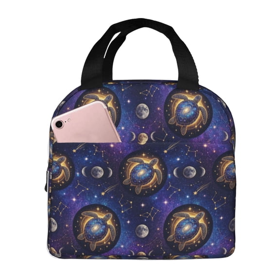 Sea Turtle Lunch Box Lunch Bag Portable Insulated Lunch Box For Women Men Cooler Tote Bag With Front Pocket For Work Picnic Travel
