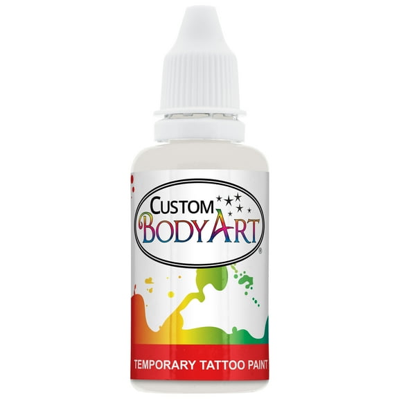 1 oz WHITE Body Art TEMPORARY TATTOO AIRBRUSH PAINT Ink