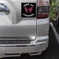 thumbnail image 2 of DistinctInk Custom Bumper Sticker - 3" x 3" Decorative Decal - Black Background - Free as a Butterfly - Pink, 2 of 2