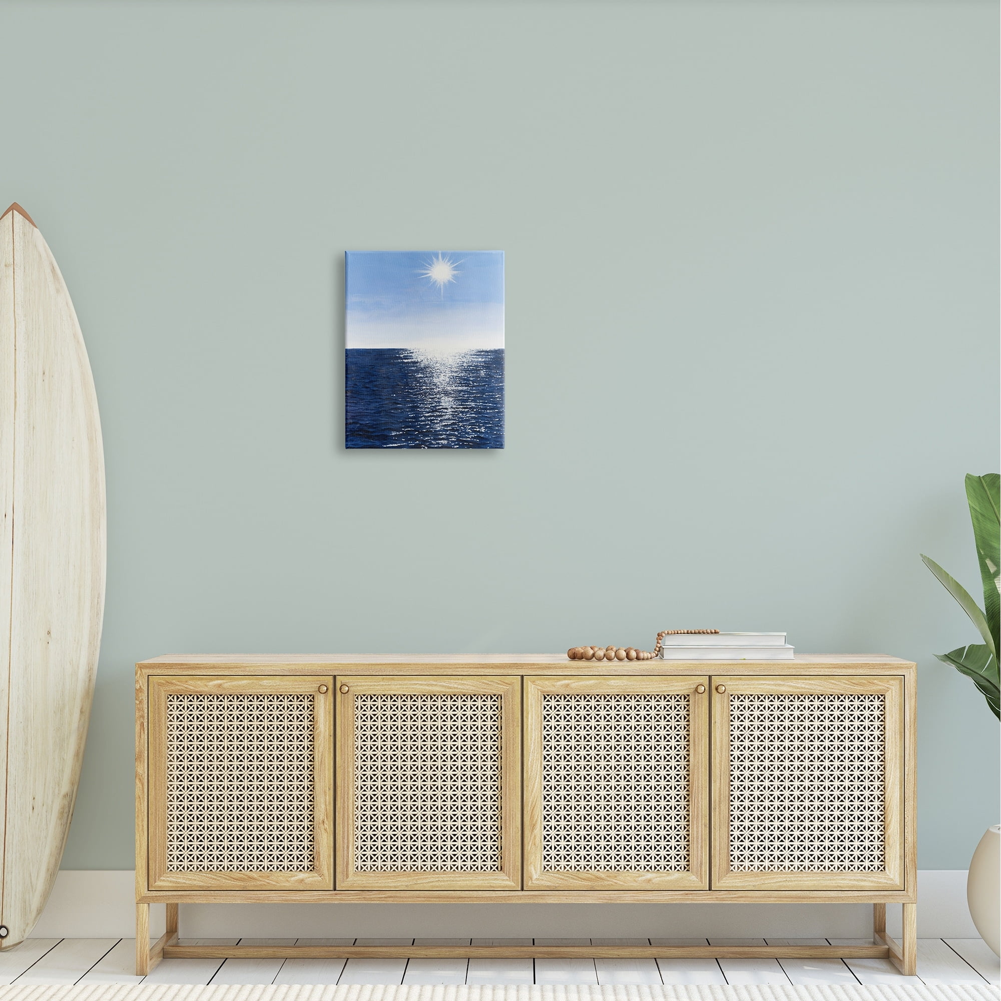 Stupell Summer Sunlight Ocean Reflection Landscape Photography Gallery Wrapped Canvas Print Wall Art