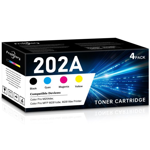 Cartuchos de tóner FristGlory 202A, set de 4 colores