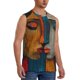 thumbnail image 2 of Balery Abstract Colorful Duality Camisetas sin mangas para hombre, absorbe la humedad y protege contra el mal olor.-X-Large, 2 of 7