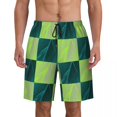 thumbnail image 1 of Colorful Colorblock Gym Shorts Summer Checkerboard Casual Beach Shorts Males Surfing Comfortable Custom DIY Swimming Trunks, 1 of 5