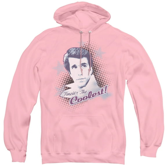 Happy Days The Coolest Adult Pullover Hoodie Sweatshirt Pink