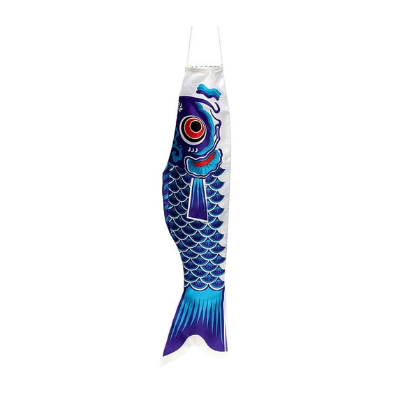 Iumwxz Windsock Streamer Fish Flag Kite Home Outdoors Hanging Decoration flags blue cloth New Year Savings