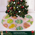 thumbnail image 6 of FMSHPON Easter Xmas Christmas Tree Skirt Stand Mat for Holiday Party Decoration Indoor Outdoor 48 inches, 6 of 6