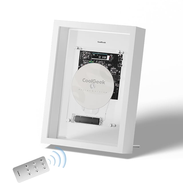 Reproductor de CD COOLGEEK M1 Transparente con Bluetooth y Control Remoto