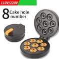 thumbnail image 2 of Doughnut Maker Machine, Non-stick Doughnut Snack Maker Machine,Makes 8 Mini Donuts,Easy Clean Non-stick Plates,Create Vegan, 2 of 5