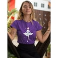 thumbnail image 2 of Manga Girl Soft Ballerina T-Shirt Women -Image by Shutterstock, Female Large, 2 of 4