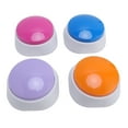 thumbnail image 2 of Voice Recording Button, ABS Wide Applications Pet Training Buzzer 30 Second Record Playback Rose Blue Violet Orange 4PCS  for Cats, 2 of 7