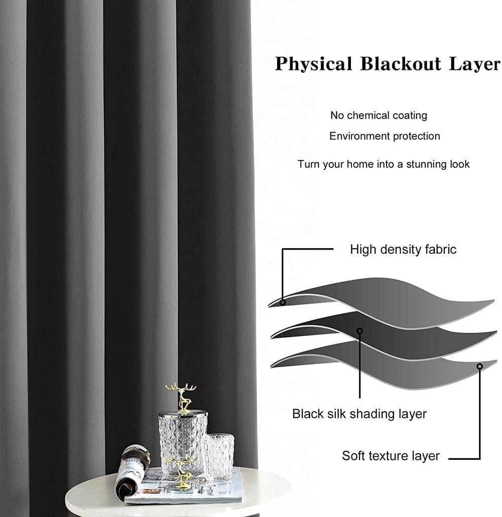 European Luxury Blackout Window Curtain, Abstract Emerald Green Gold Marble Texture Blackout Curtains, Thermal Insulated Polyester Drapes For Bedroom Kitchen Bathroom Office 42"W x 84"L (Pack of 2)