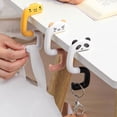 thumbnail image 7 of Cute Animal Foldable Purse Hook, Travel Portable Plastic Bag Hanger, Decorative Table Handbag Holder for Bags, Keys, Travel Accessories (2pc), 7 of 7
