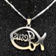 thumbnail image 4 of Stainless Steel Jesus Christ Male Necklaces Fish Christian Ichthys Fish Pendant Necklaces Jewelry Women or Men collares N17168B, 4 of 5