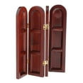 thumbnail image 3 of STARTIST 1/12 Dollhouse Retro Wooden Folding Screen Room Divider for Doll Life Scene Accs, 3 of 8