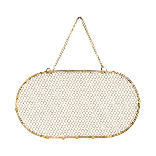 Fiudx Liquidación de ofertas flash Colgador de pared dorado, arte del hierro, colgador de pared, decoración de pared del hogar, decoración de pared de Metal, puerta trasera, gancho para ropa y sombre