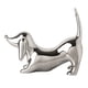 thumbnail image 2 of Estatua de perro en miniatura, adorno de estatua de perro salchicha, estatua creativa de animales de perro, escultura de perro salchicha para escritor Plata, 2 of 8