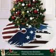 thumbnail image 6 of FMSHPON American Eagle Xmas Christmas Tree Skirt Stand Mat for Holiday Party Decoration Indoor Outdoor 48 inches, 6 of 6