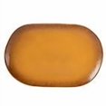 thumbnail image 3 of Bloomhouse Palermo Sun 2 Piece Serving Bowl and Oval Platter Stoneware Reactive Glaze Serveware Set - Tumeric Yellow, 3 of 5