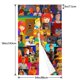 thumbnail image 3 of Cortina de puerta Scooby Doo, partición de privacidad, cortina opaca para puerta, adecuada para dormitorio, baño, restaurante, divisores de ambientes, decoración del hogar, 34 x 56 pulgadas, 3 of 7