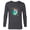 Charcoal Heather, variant on Disney Princess Ariel Mermaid Holiday Christmas Ornament - Long Sleeve T-Shirt for Men - Customized-White