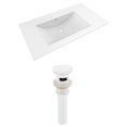 thumbnail image 1 of American Imaginations 24.25-in. W 1 Hole Ceramic Top Set In White Color AI-20710, 1 of 1