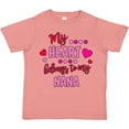 thumbnail image 3 of Inktastic My Heart Belongs to My Nana Boys or Girls Toddler T-Shirt, 3 of 5