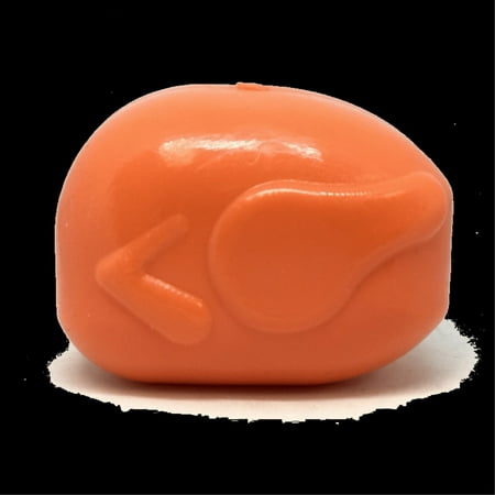 UPC: 0810216025106 | MKB Roasted Turkey Durable Rubber Chew Toy & Treat Dispenser Orange Medium