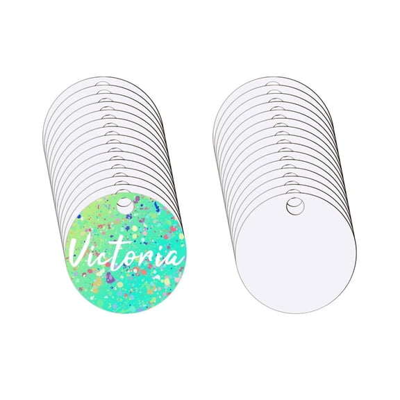 30pcs Heat Transfer Nameplate Sublimation Name Plate Name Name Plates