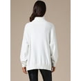 thumbnail image 3 of DARING DIVA Turtleneck Sweater Pullover Fall Winter Outfits L White, 3 of 6