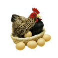thumbnail image 3 of Simulación de modelo de gallina adorno modelo de simulación de pollo simulación realista gallina 6 huevos, 3 of 9