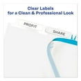 thumbnail image 3 of Print And Apply Index Maker Clear Label Dividers, 5 White Tabs, Letter | Bundle of 10 Sets, 3 of 7