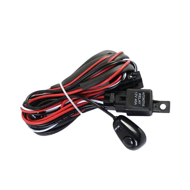 Scienceny 1 Juego de arnés de cableado para interruptor de luz antiniebla de coche 5A impermeable desmontable Universal lámpara de luz Vehículos, repuestos y accesorios Mis