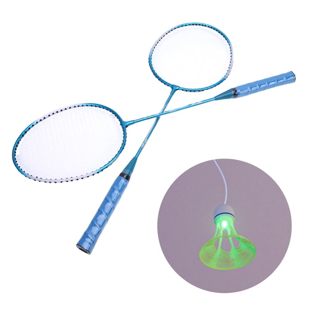 Shuttlecock Training Device, Badminton Self Training Tool Lighted Stretch Rope with Remote Control for Indoor Practice
