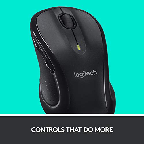Snavs Berigelse jeg er tørstig Logitech M510 Wireless Computer Mouse - Comfortable Shape with USB Unifying  Receiver, with Back/Forward Buttons and Side-to-Side Scrolling, Dark Gray -  Walmart.com
