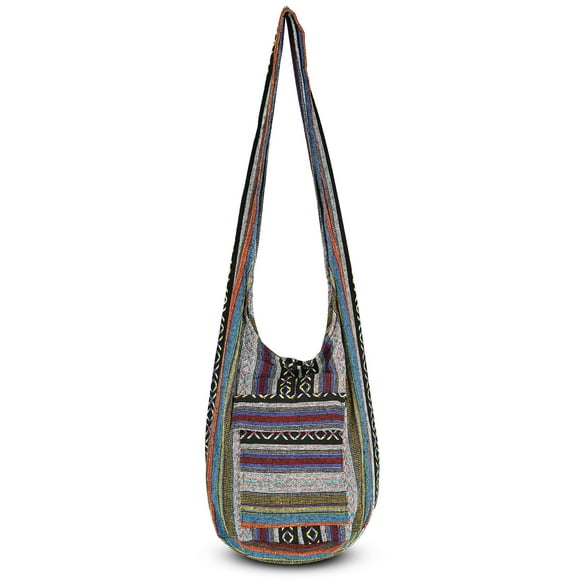 Tu acogedor bolso bandolera Boho bolso de algodón hecho a mano para unisex