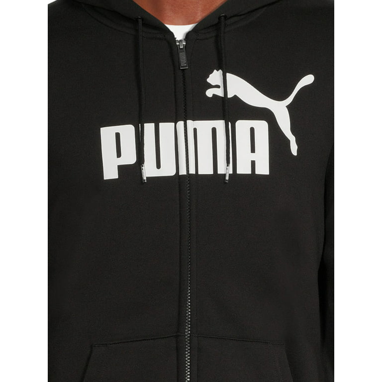 Puma and Big Men's Essential Logo Full Zip Fleece Hoodie, Sizes to XXL Walmart.com