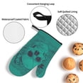 thumbnail image 4 of ZICANCN Oven Mitts and Pot Holders Sets, Vintage Cupid Skull Green Pattern Baking Sets Kitchen Heat Resistant 4 Pieces, 4 of 8