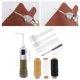 thumbnail image 2 of Kit profesional de costura con punzón y 3 hilos encerados de colores para lona de vela Grano de madera antiguo, 2 of 8