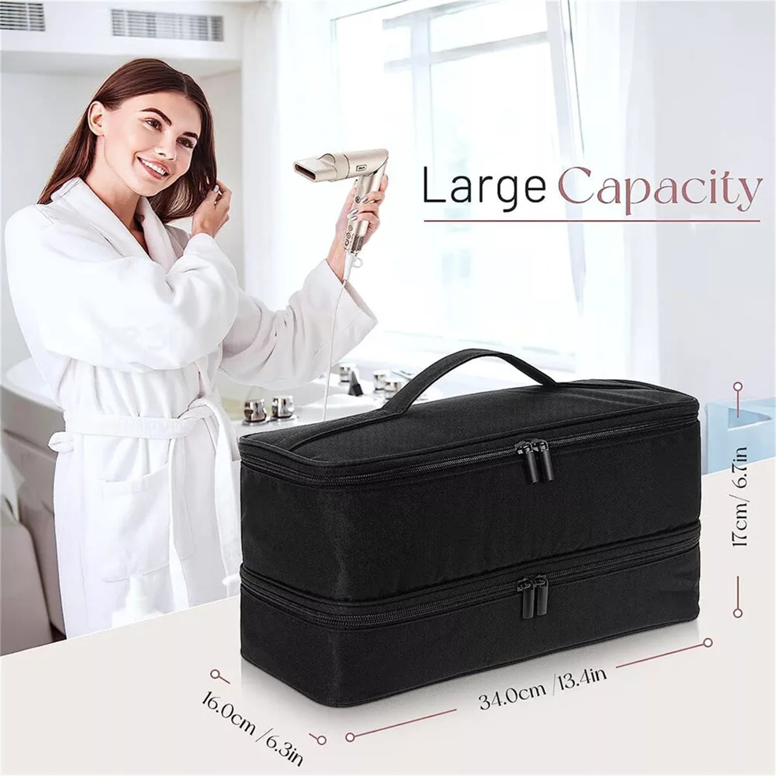 BNNG Clearance Decorative Storage Boxes with Lids Flexstyle Travel Nylon Case Double Layer Carrying Case Box for Portable and Secure Storage Case Box for Flexstyle Travel Storage Bag