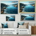 thumbnail image 4 of Designart "Riviera Reverie Italy Italian painting" Landscapes Floater Framed Canvas Wall Art, 4 of 7