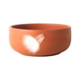 thumbnail image 3 of Terracotta Pot 8 inch Shallow Round Succulent Planter Bowl with Drainage & Bamboo Tray Flower Pots for Indoor Plants Cacti Bonsai Red, 3 of 12