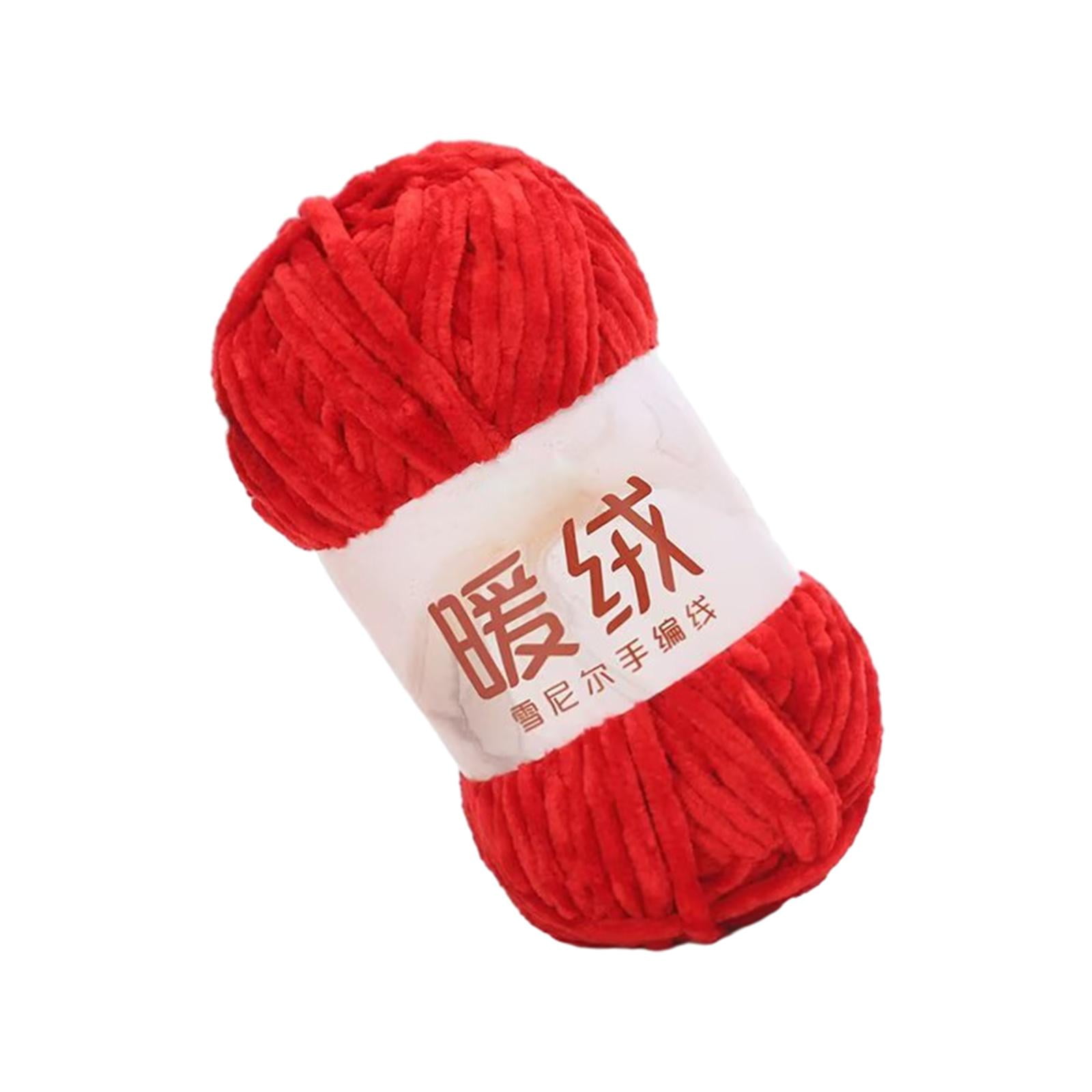 Sharprepublic 3x Chenille Yarn Velvet Yarn 100G for Crocheting 80M Super Bulky Chunky Yarn Arm Knitting Yarn for Weaving Craft Pet Bed Scarf