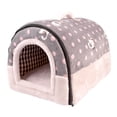 thumbnail image 3 of Cama para perros y gatos, tienda para mascotas, cama tipo cueva, suave, interior, lavable, casa para gatos autocalentable, nido para perros, caniche, L, 3 of 8