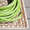 thumbnail image 4 of SAFAVIEH Beach House Hubert Medallion Indoor/Outdoor Area Rug, Brown/Ivory, 6'7" x 6'7" Square, 4 of 16