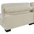 thumbnail image 5 of Lexicon Traverse 5-Piece Upholstered Corduroy Fabric Modular Sectional in Beige, 5 of 8